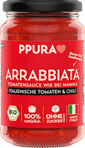 Tomatensoße, Arrabbiata, fruchtige Tomaten & Chili PPURA