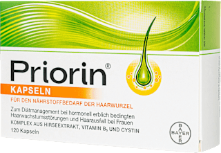 Kapseln für den Nährstoffbedarf der Haarwurzel Priorin