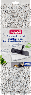 Bodenwisch-Set mit Bezug aus Hochflor-Mikrofeinfaser Profissimo