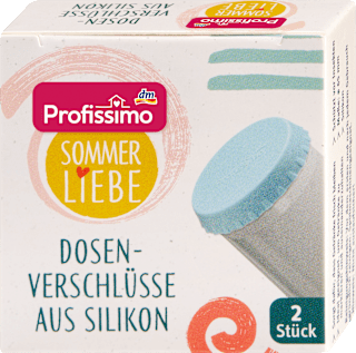 Dosenverschlüsse Silikon bunt Sommerliebe  Profissimo