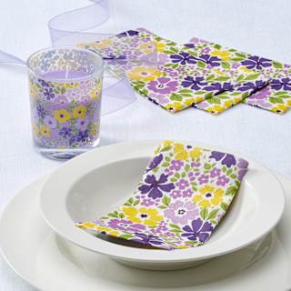 Duftkerze im Glas mit Blumen Profissimo