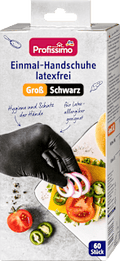 Einmalhandschuhe latexfrei schwarz Groß Profissimo