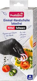Einmalhandschuhe latexfrei schwarz Mittel Profissimo