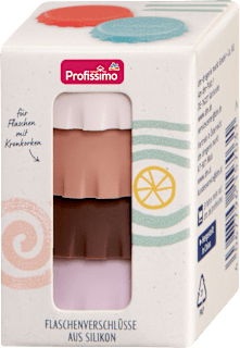 Flaschenverschlüsse aus Silikon neutral Sommerliebe  Profissimo