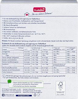 Gefrierbeutel 3 l mit Schnellverschluss Profissimo