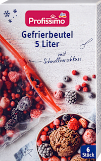 Gefrierbeutel 5 l mit Schnellverschluss Profissimo