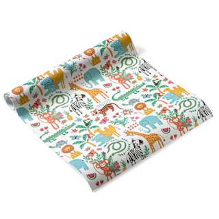 Geschenkpapier "Dschungel", Kurzrolle (3mx36 cm) Profissimo
