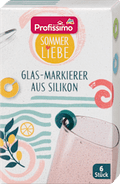 Glasmarkierer Silikon bunt Sommerliebe  Profissimo