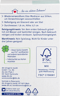 Glasmarkierer Silikon neutral Sommerliebe  Profissimo