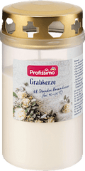 Grabkerze mit Deckel weiß Profissimo