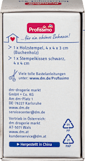 Holzstempel-Set Herzen Profissimo