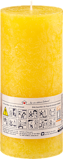 Kerze rustik 160/68 gelb Profissimo