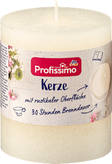 Kerze rustik 80/68 elfenbein Profissimo