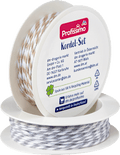 Kordel-Set "weiß/natur, weiß/grau" Profissimo