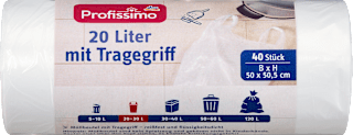 Müllbeutel 20 l mit Tragegriff Profissimo