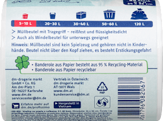 Müllbeutel 5 l mit Tragegriff Profissimo