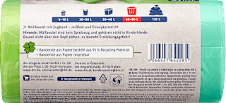 Müllbeutel 60 l mit Zugband Profissimo