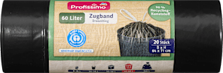 Müllbeutel Recycling 60L Zugbeutel  Profissimo