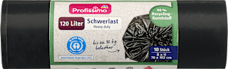 Müllbeutel Recycling Schwerlastsack heavy duty  120L Profissimo