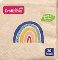 Recycling-Cocktailserviette Regenbogen 25x25cm Profissimo
