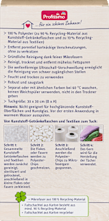 Reinigungstücher 100% Recycling-Mikrofaser Profissimo