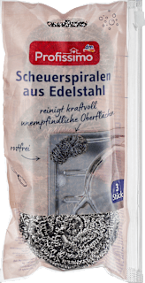Scheuerspiralen aus Edelstahl Profissimo