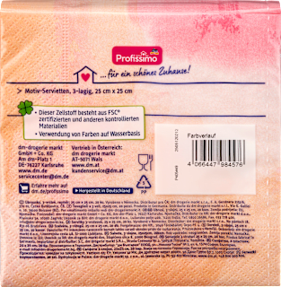 Servietten Farbverl. 25x25cm  Profissimo