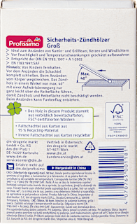 Sicherheits-Zündhölzer Maxi Profissimo