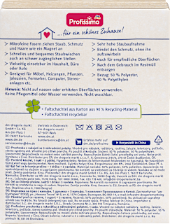 Staubwedel mit Bezügen, Set: 1 Griff + 3 Bezüge Profissimo