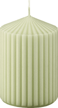 Stumpenkerze Rille 100/70 grün Profissimo