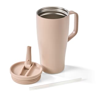 Thermo-Becher mit Trinkhalm 600 ml Profissimo