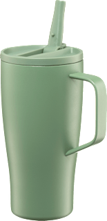 Thermo-Becher mit Trinkhalm 600 ml Profissimo