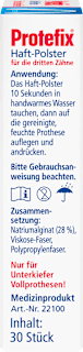 Haftpolster Unterkiefer für Prothesen Protefix