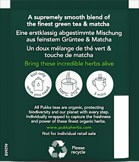 Grüner Tee "Supreme Matcha Green" mit Grüntee & Matcha (20 Beutel) pukka