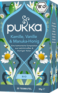Kräutertee Kamille, Vanille & Manuka-Honig (20 Beutel) pukka