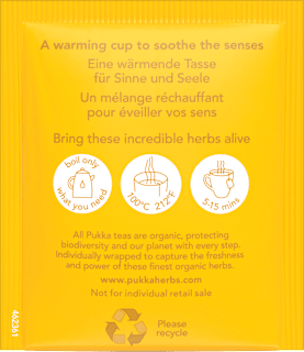 Kräutertee Zitrone & Ingwer mit Manuka-Honignote (20 Beutel) pukka