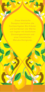 Kräutertee Zitrone & Ingwer mit Manuka-Honignote (20 Beutel) pukka