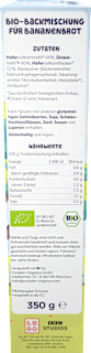 Backmischung Bluey Bananenbrot Hafer & Dinkel ab 3 Jahren pumpkin organics
