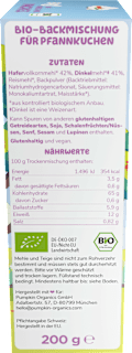 Backmischung Bluey Pancakes Hafer & Dinkel ab 3 Jahren pumpkin organics