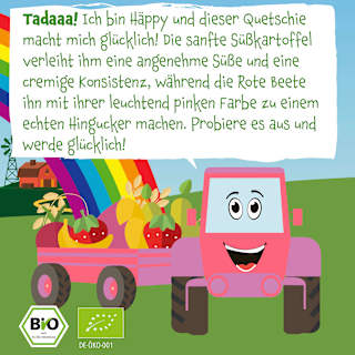 Quetschie Birne, Erdbeere, Süßkartoffel, Rote Beete, Banane & Hafer, ab 6 Monaten pumpkin organics