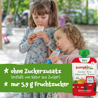 Quetschie Karotte, Birne, Süßkartoffel & Brokkoli ab 6 Monaten pumpkin organics