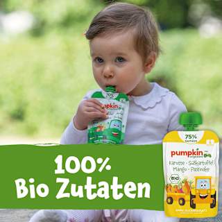 Quetschie Karotte, Süßkartoffel, Mango & Pastinake ab 6 Monaten pumpkin organics