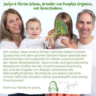 Quetschie Kürbis, Karotte, Apfel, Banane & Pfirsich, ab 6 Monaten pumpkin organics