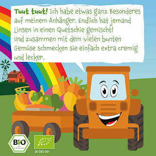 Quetschie Süßkartoffel, Karotte, Linsen, Brokkoli & Banane ab 8 Monaten pumpkin organics