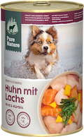 Nassfutter Hund mit Huhn, Lachs, Rind & Kürbis Pure Nature