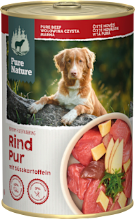 Nassfutter Hund Rind mit Huhn & Süßkartoffeln Pure Nature