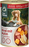 Nassfutter Hund Rind mit Huhn & Süßkartoffeln Pure Nature