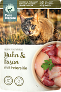 Nassfutter Katze mit Huhn, Fasan & Petersilie Pure Nature