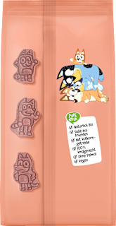 Kinderkekse Bluey Dinkel-Kirsche-Erdbeere ab 3 Jahren PURE & FUN