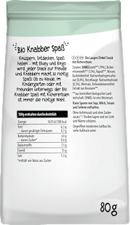 Kindersnack Bluey Laugen Dinkel mit Kichererbsen ab 3 Jahren PURE & FUN